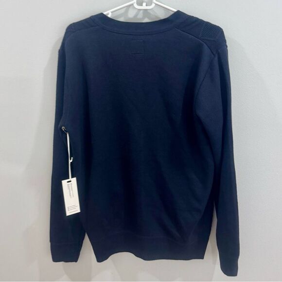 Craft+Flow Men’s navy cable knit cardigan sweater size small NWT - Picture 3 of 6